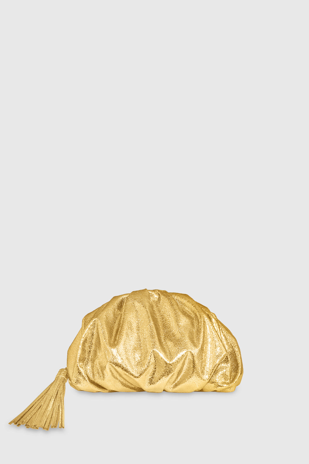 Rebecca Minkoff Rebecca Minkoff Ruched Clutch Bag In Gold