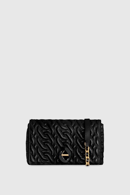 Rebecca Minkoff G Chain Quilt Crossbody Bag In Black