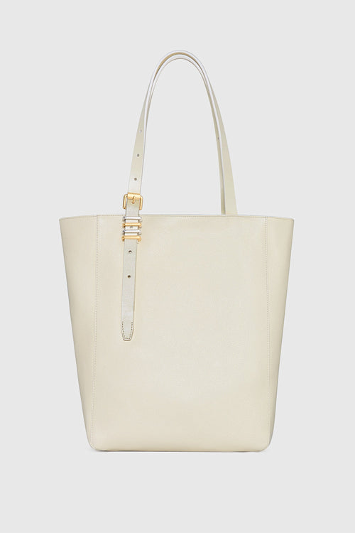 Rebecca Minkoff Buckle Up Tote Bag In Porcelain