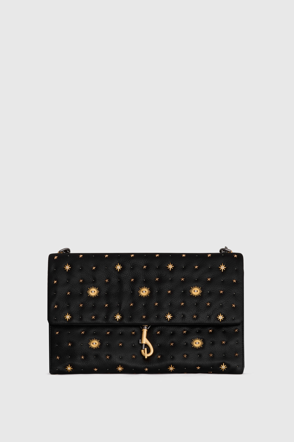 Rebecca Minkoff Rebecca Minkoff Edie Large Shoulder Bag With Evil Eye In Black