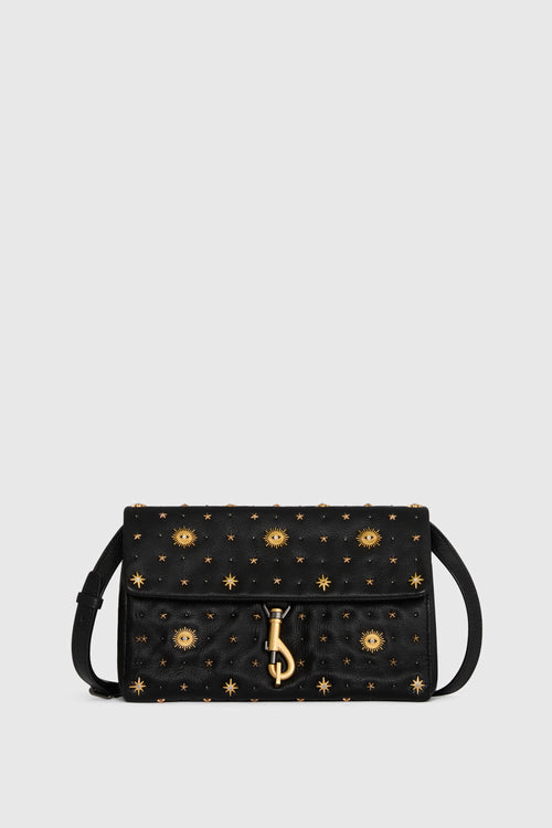 Rebecca Minkoff Edie Crossbody With Evil Eye Bag In Black