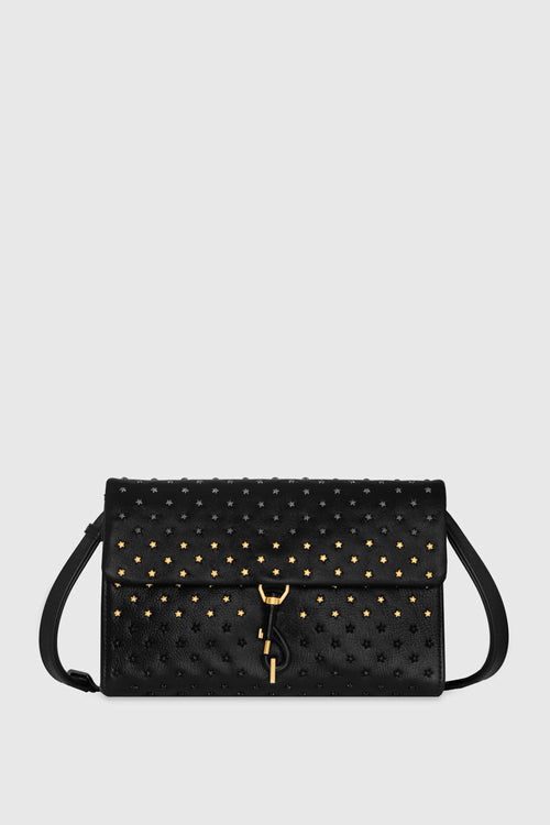 Rebecca Minkoff Edie Medium Crossbody Ombre Stars Bag In Black