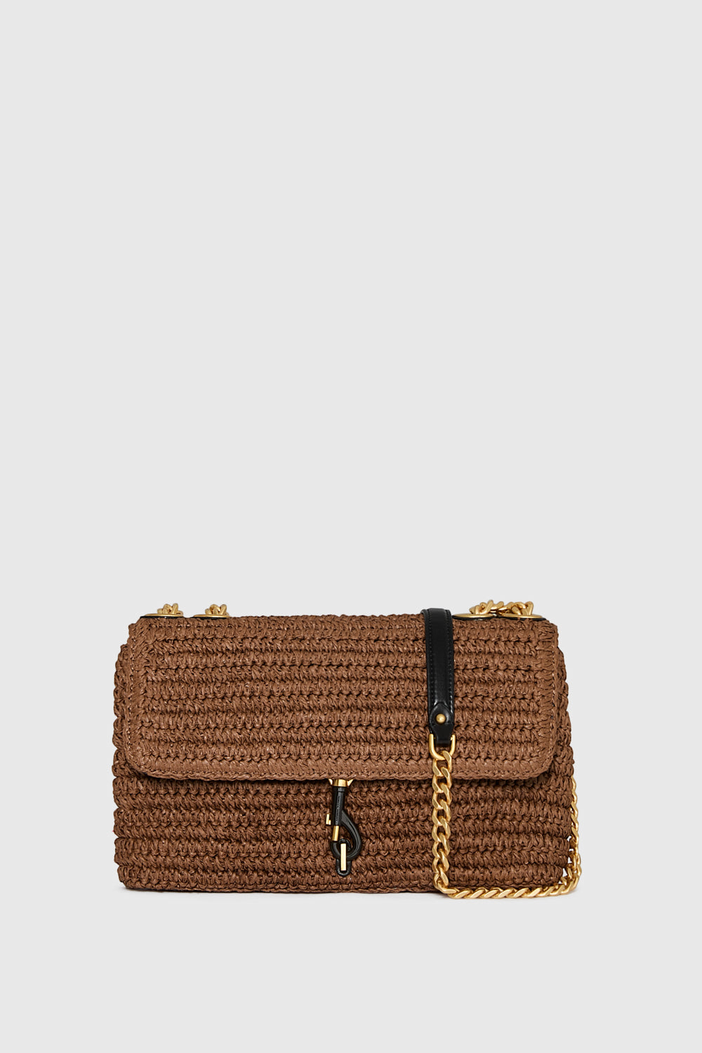 Rebecca Minkoff Rebecca Minkoff Edie Medium Crossbody Bag In Tawny/Black