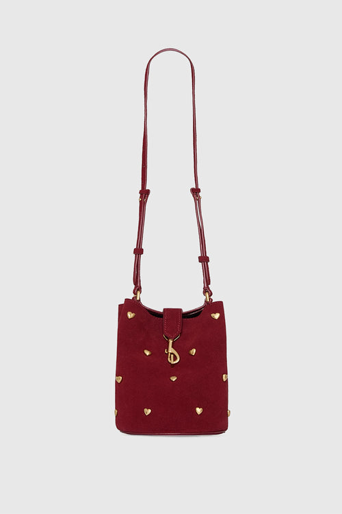Rebecca Minkoff Heart Bucket Bucket Small Heart Bucket Bag In Cayenne