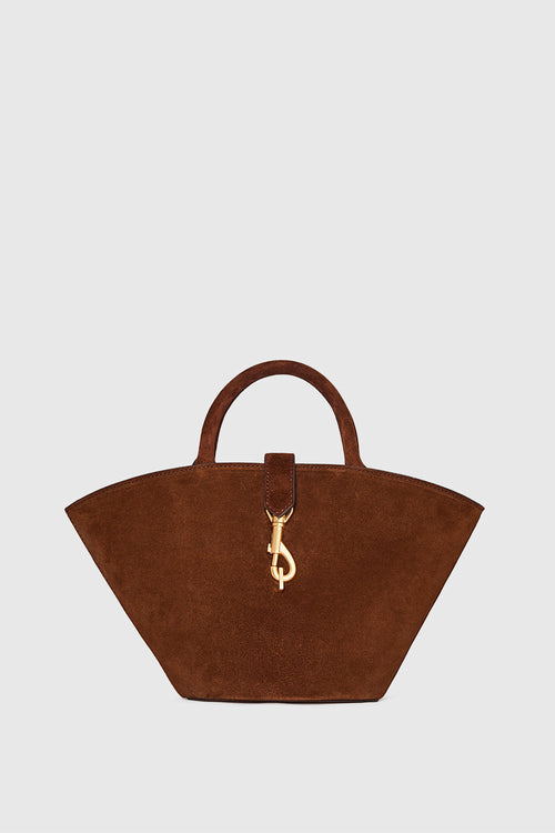 Rebecca Minkoff Megan Mini Fan Tote Bag In Cannella