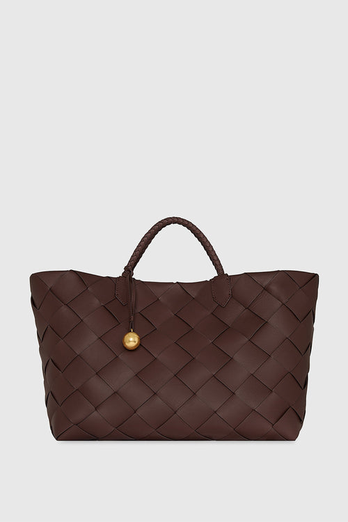 Rebecca Minkoff Frankie Woven Tote Bag In Red