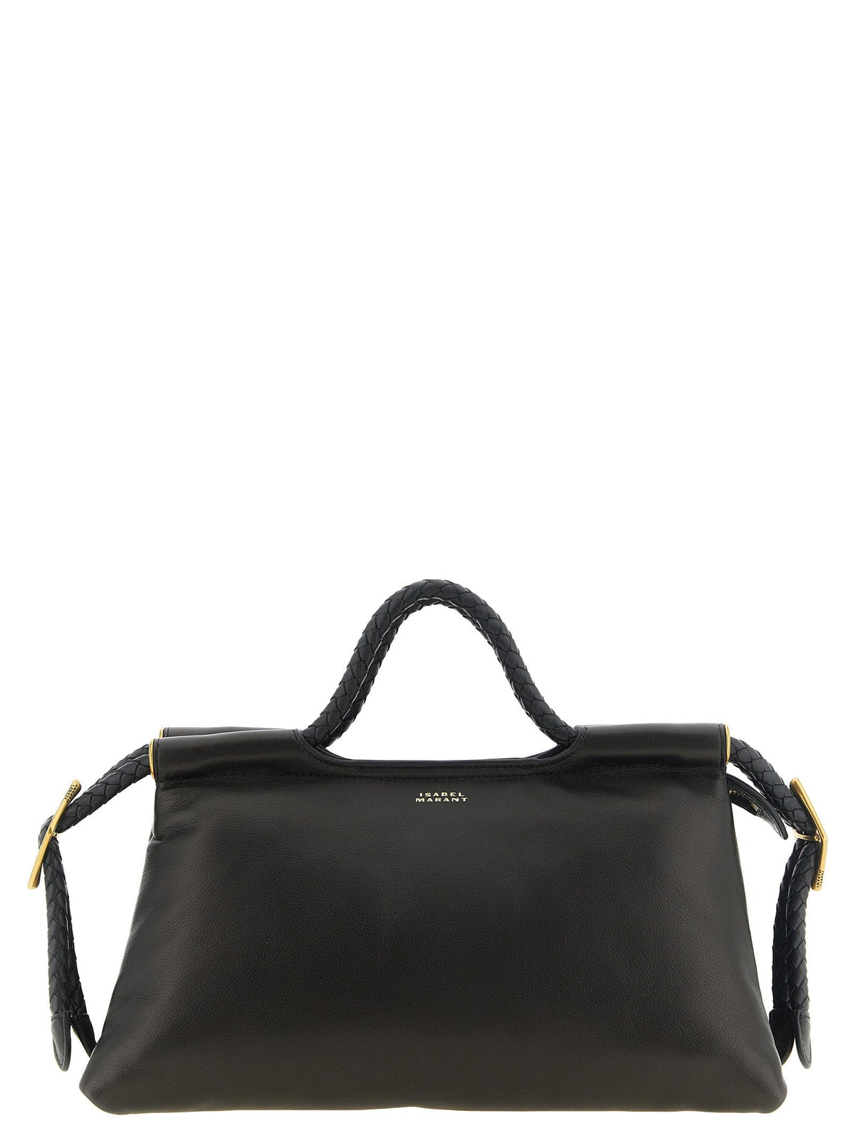 Isabel Marant Isabel Marant Bayia Shoulder Pipa Lambskin Leather Top Handle Bag - Black