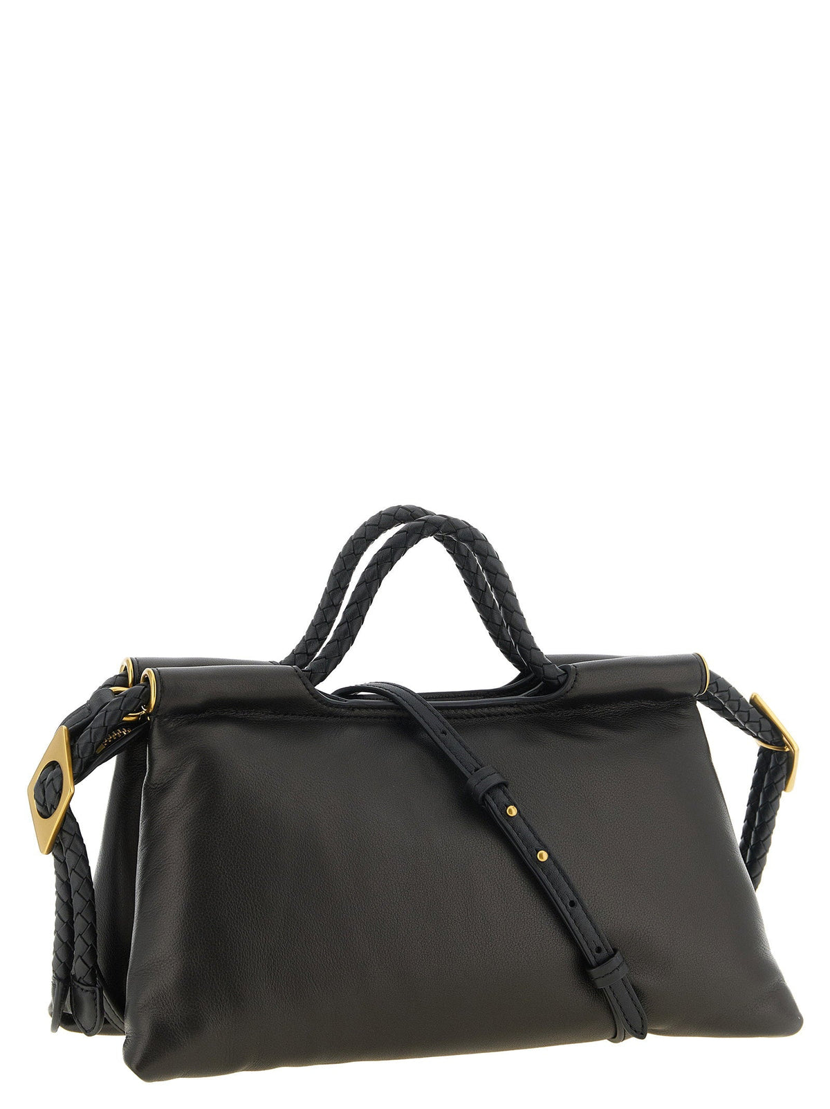 Isabel Marant Isabel Marant Bayia Shoulder Pipa Lambskin Leather Top Handle Bag - Black