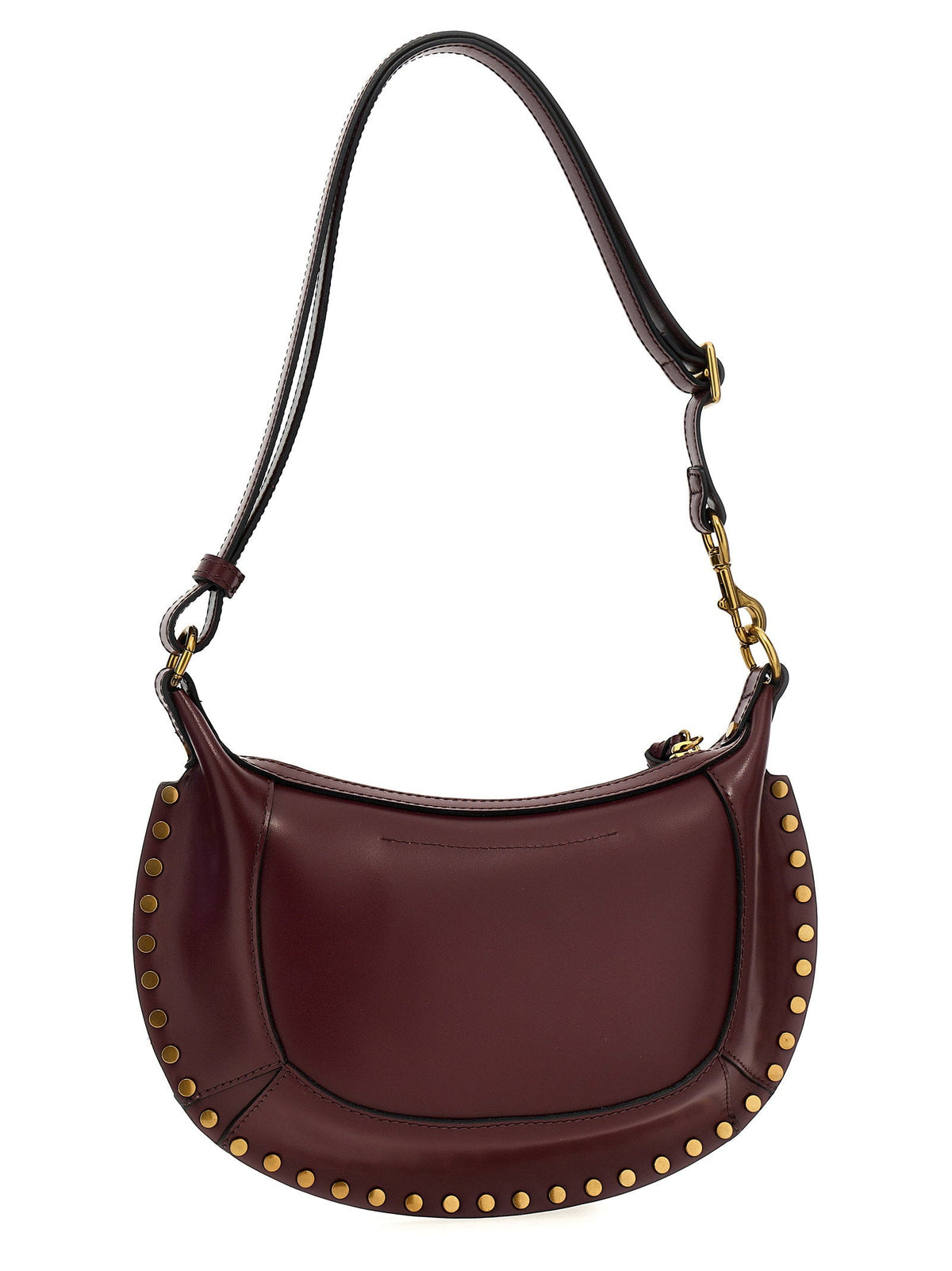 Isabel Marant Isabel Marant Bayia Shoulder Studded Leather Shoulder Bag - Burgundy