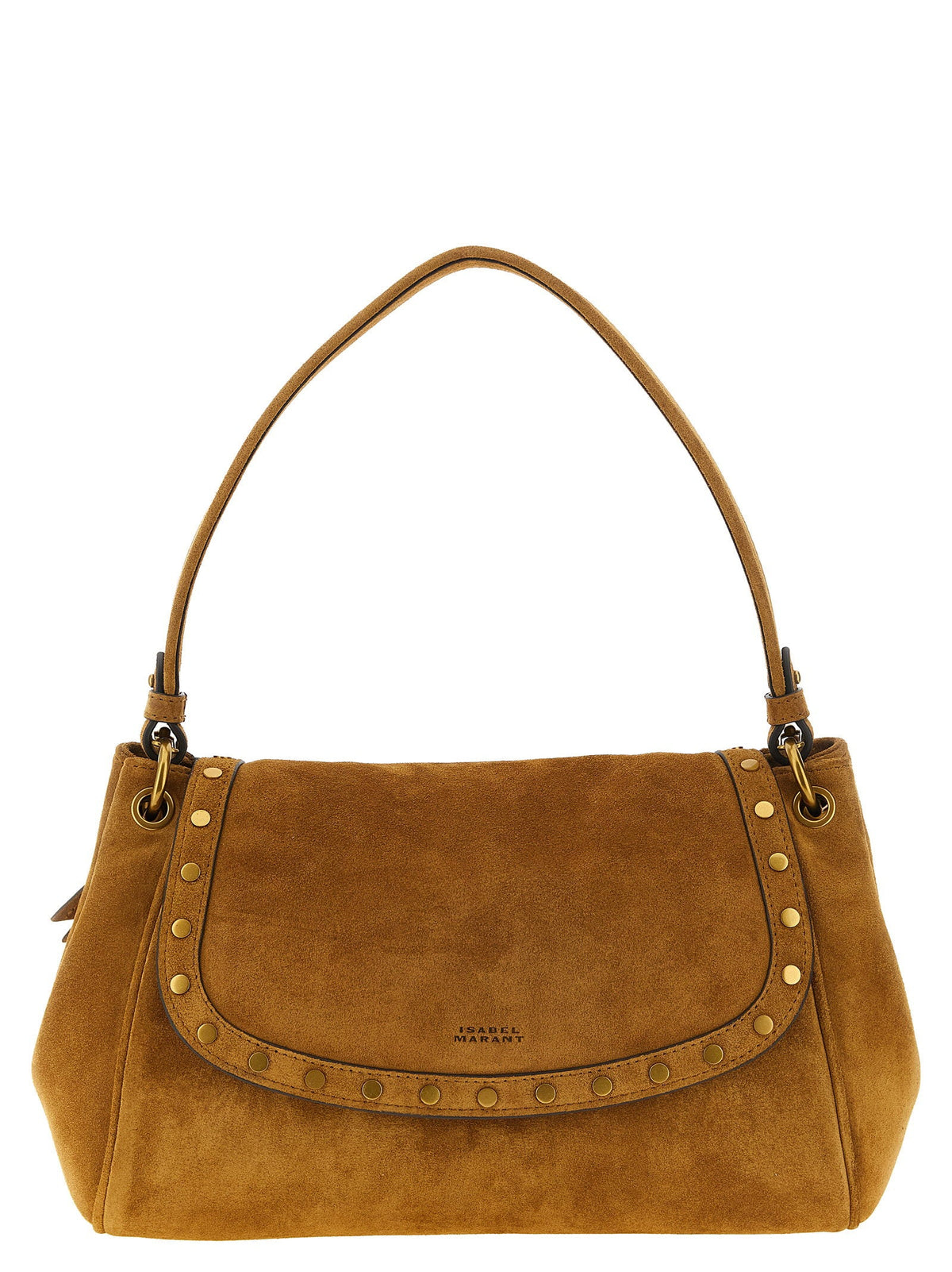 Isabel Marant Isabel Marant Bayia Shoulder Suede Shoulder Bag - Cognac