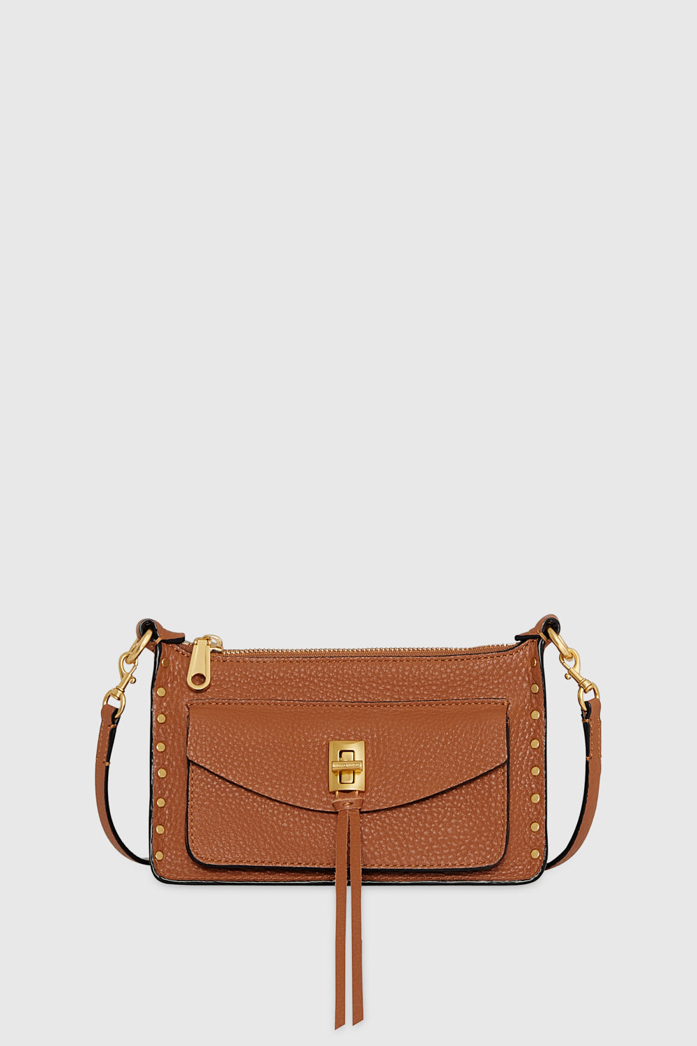 Rebecca Minkoff Rebecca Minkoff Darren Mini Top Zip Crossbody Bag In Brown