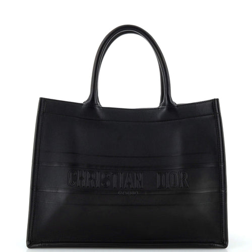 Book Tote Embossed Leather Medium