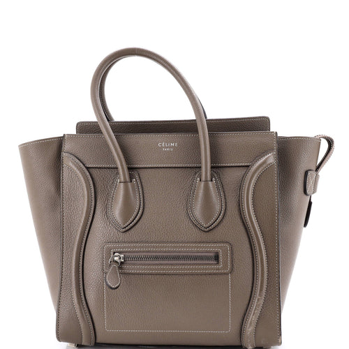 CELINE Luggage Bag Grainy Leather Micro