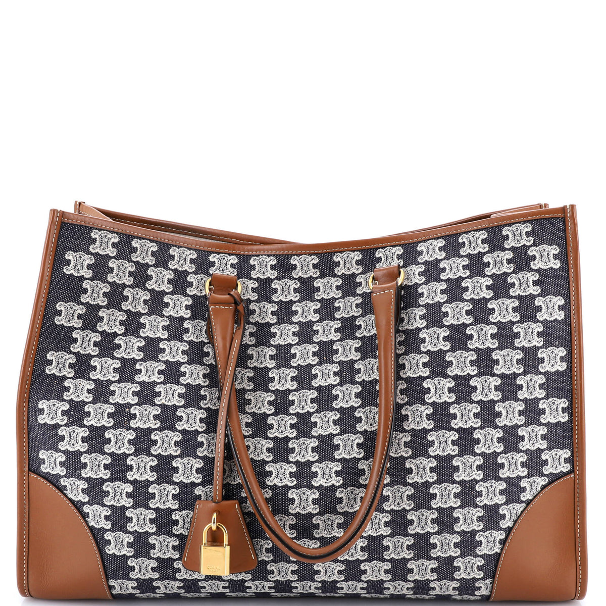 Celine CELINE Horizontal Cabas Tote Triomphe Canvas