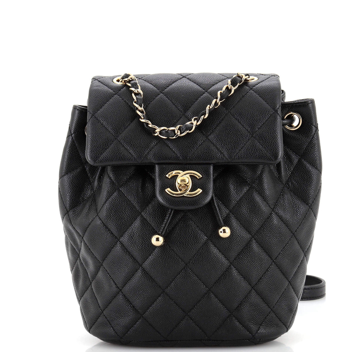 Chanel CHANEL Urban Spirit NM Backpack Quilted Caviar Mini