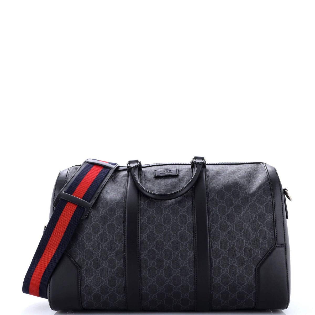 Gucci GUCCI Convertible Duffle Bag GG Coated Canvas Medium