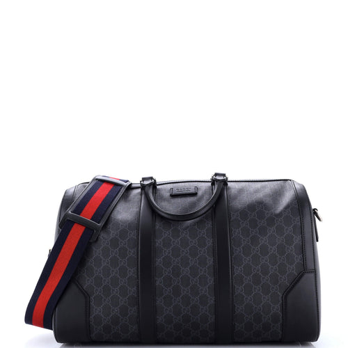 GUCCI Convertible Duffle Bag GG Coated Canvas Medium