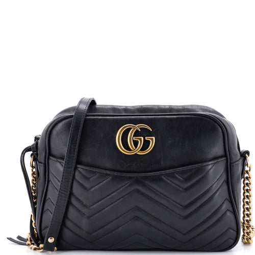 GUCCI GG Marmont Shoulder Bag Matelasse Leather Medium