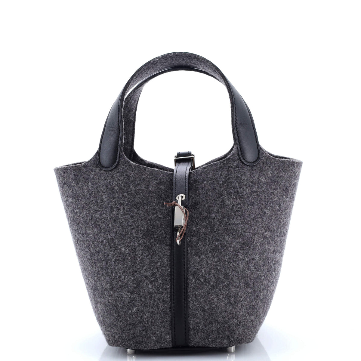 Herm?s Picotin Lock Bag Felt with Leather PM