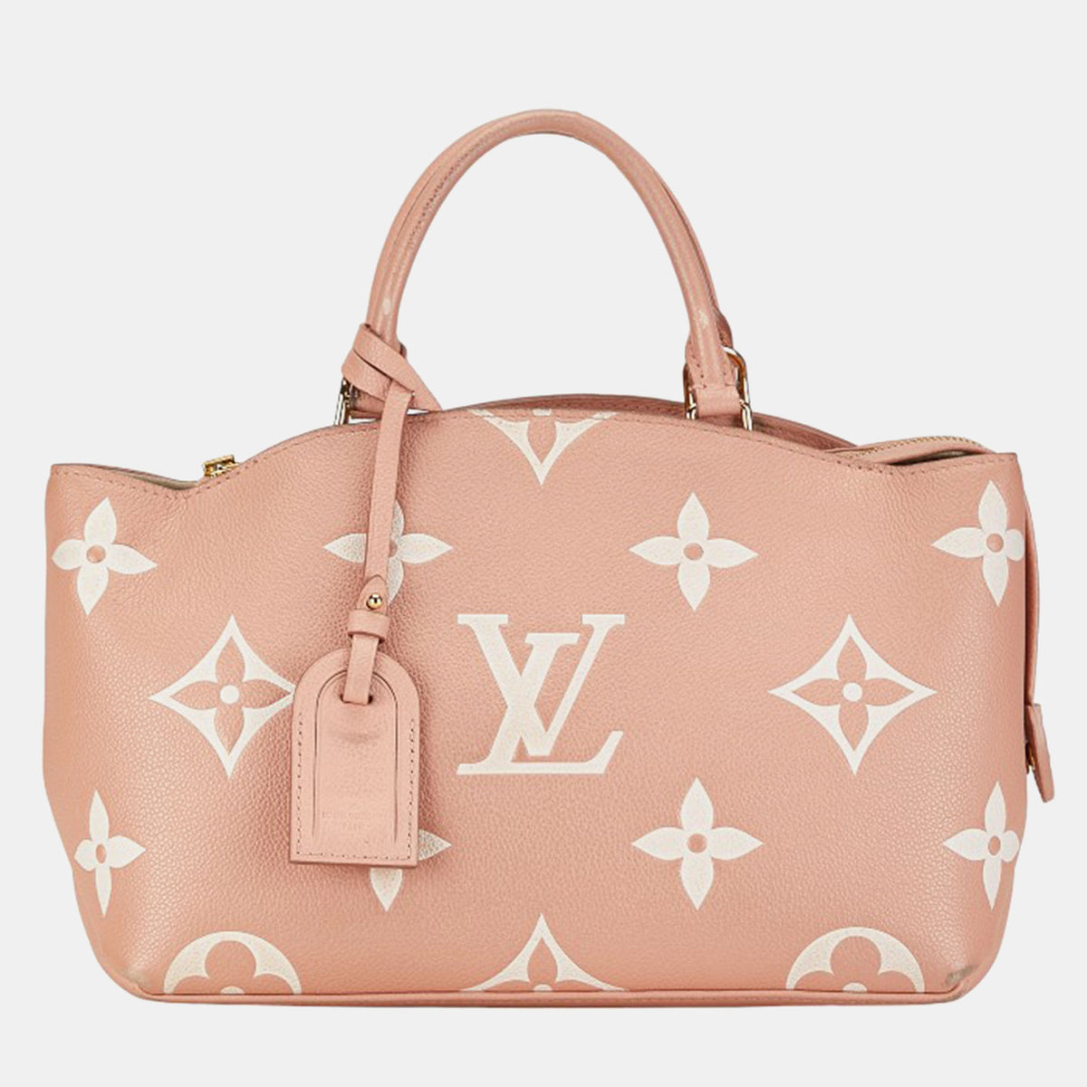Louis Vuitton Pink Leather Petit Palais PM Satchel Bag