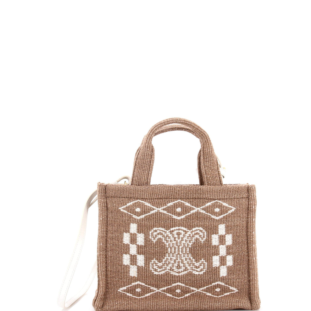 Celine CELINE Cabas Thais Tote Triomphe Printed Textile Small