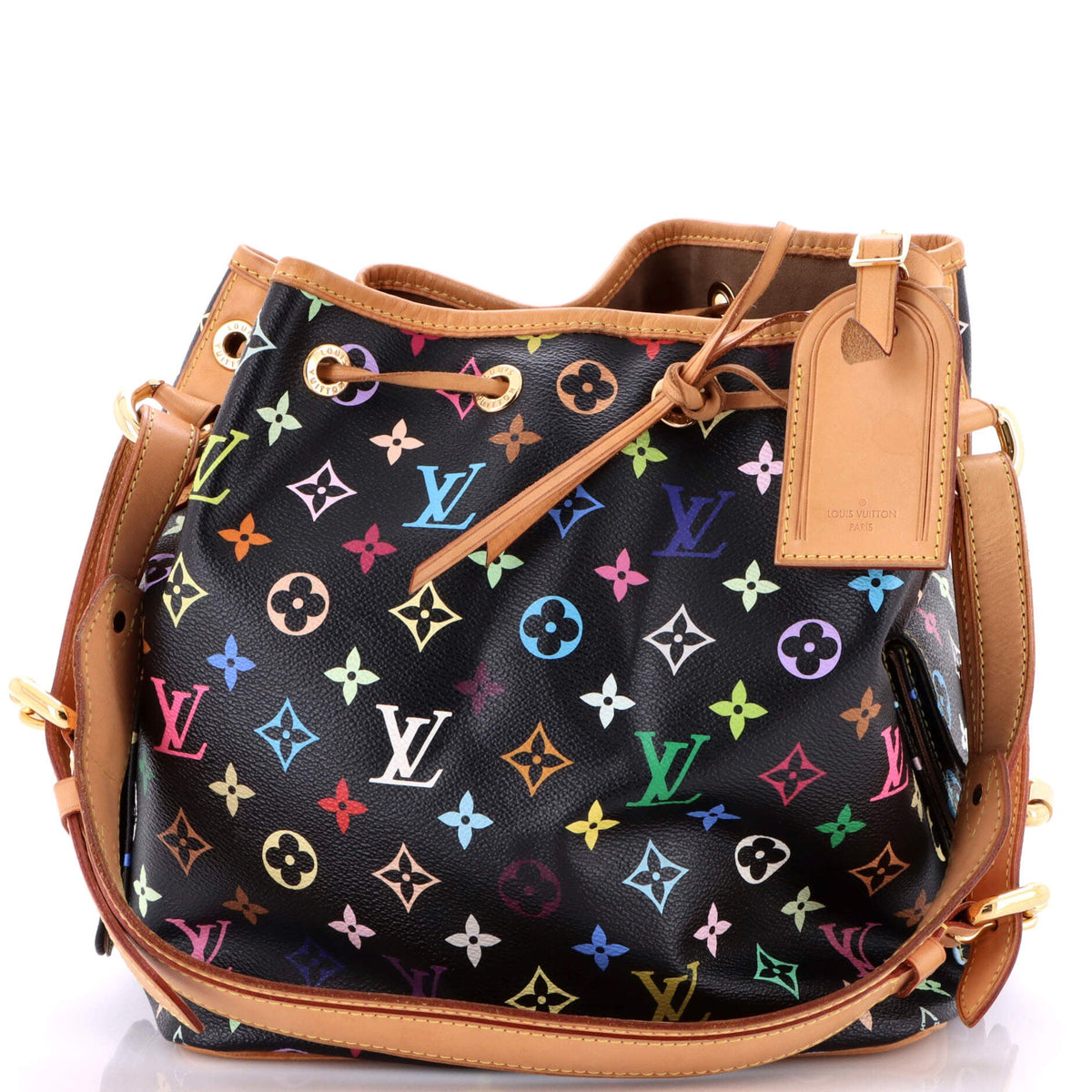 Louis Vuitton Petit Noe Handbag Monogram Multicolor