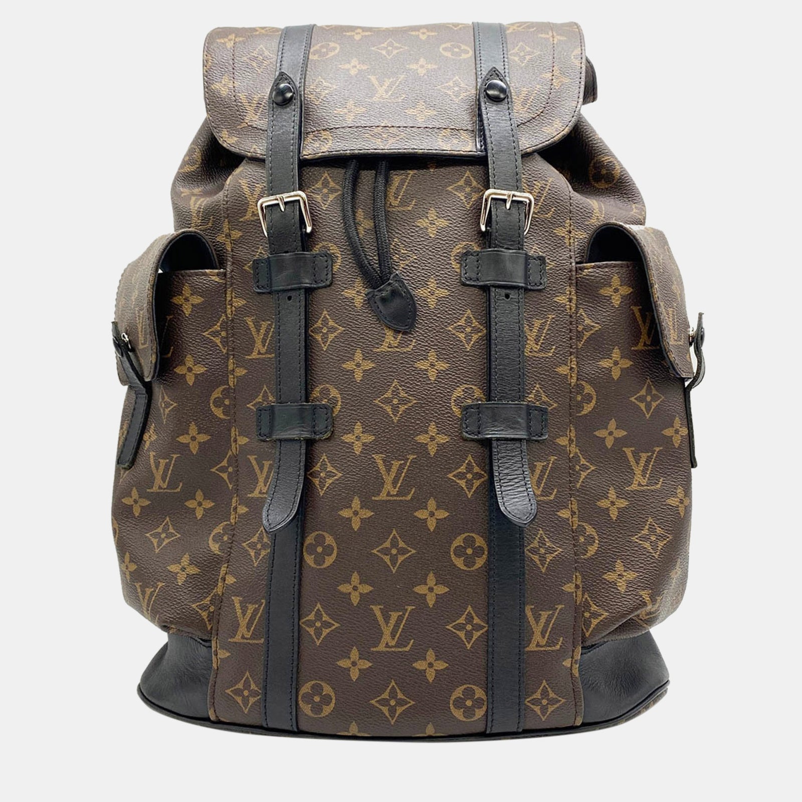 Louis Vuitton Brauner Christopher-Rucksack aus Canvas mit Monogramm