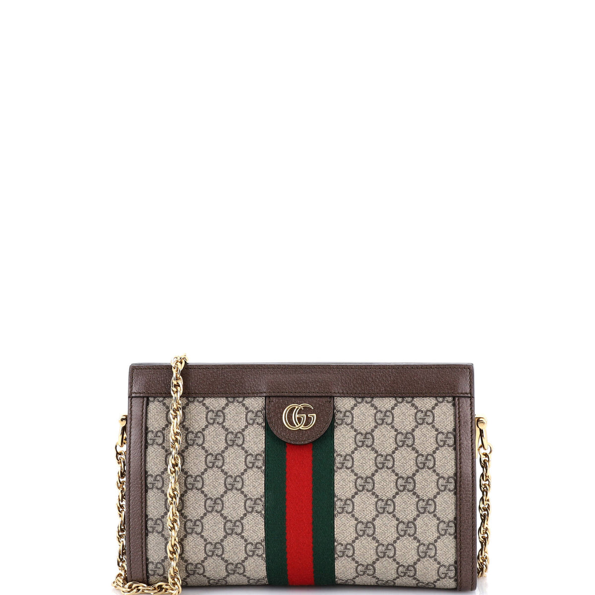 Gucci GUCCI Ophidia Chain Shoulder Bag GG Coated Canvas Small