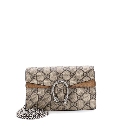 GUCCI Dionysus Bag GG Coated Canvas Super Mini