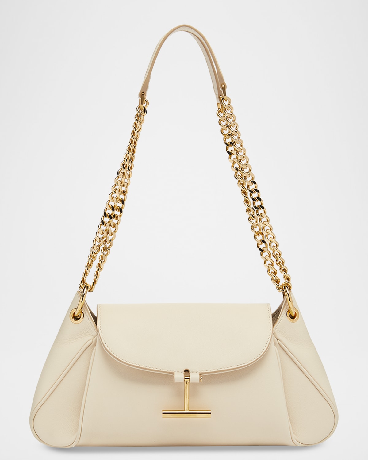 Tom Ford Tara Chain Shoulder Bag in Grain Leather