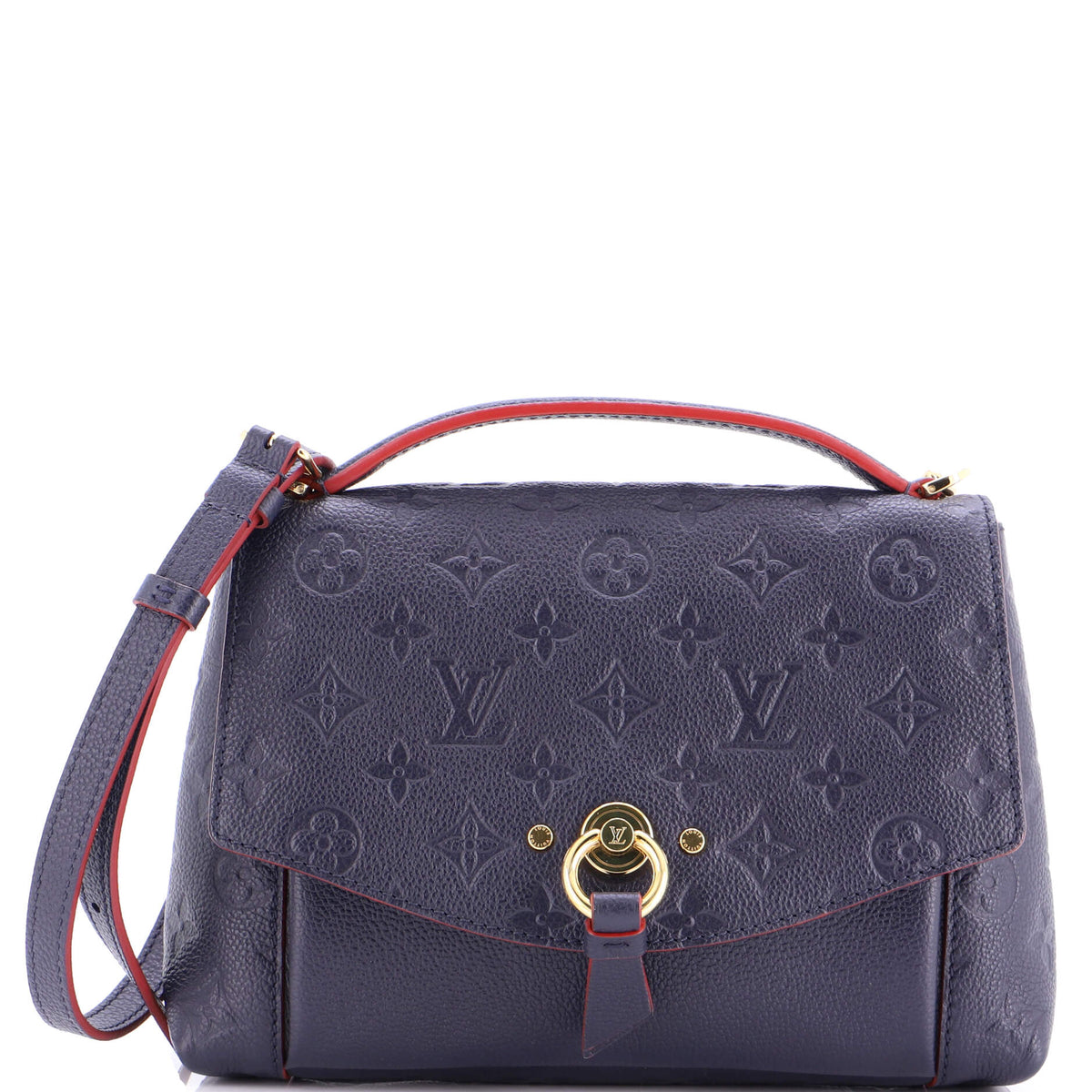Louis Vuitton Blanche Handbag Monogram Empreinte Leather BB