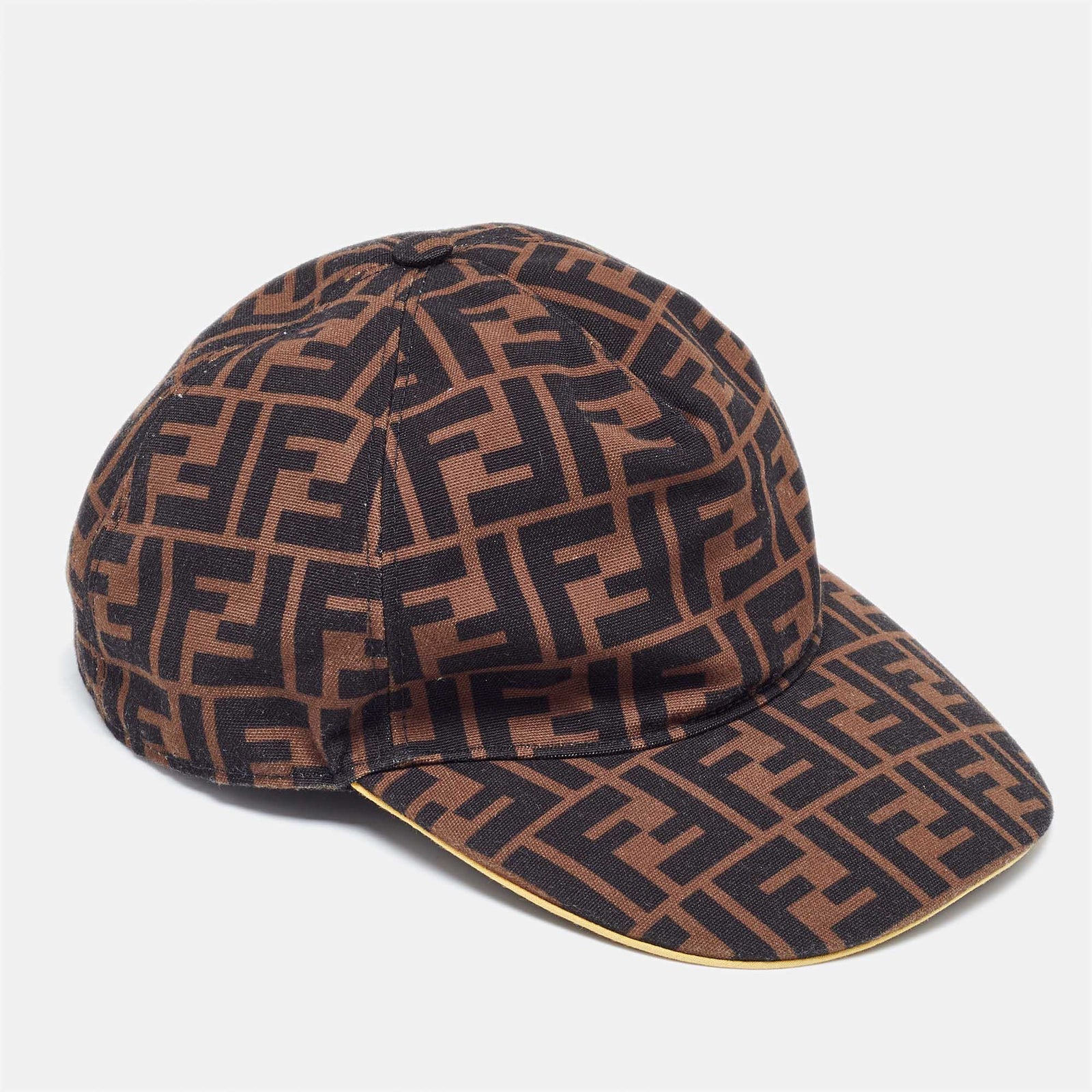 Fendi Brown/Black Monogram Canvas Baseball Cap