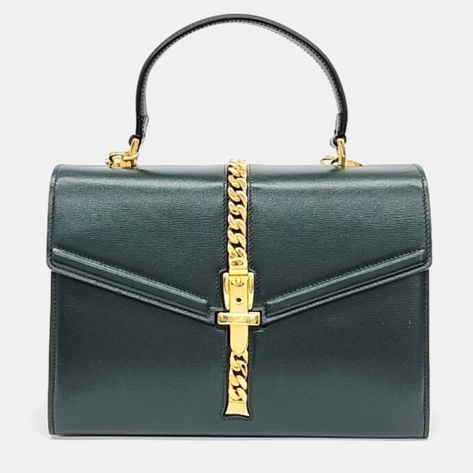 Gucci Sac à main Sylvie 1969 en cuir vert