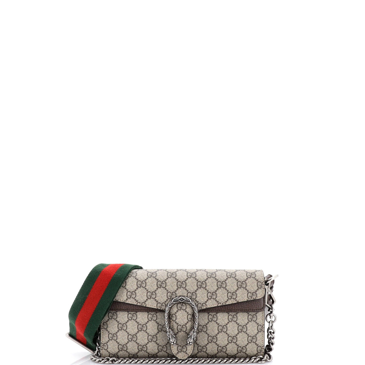Gucci GUCCI Dionysus East-West Flap Bag GG Coated Canvas Small