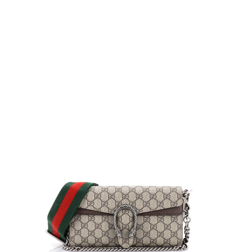 GUCCI Dionysus East-West Flap Bag GG Coated Canvas Small