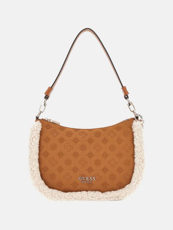 Guess Davika Faux Fur Shoulder Bag