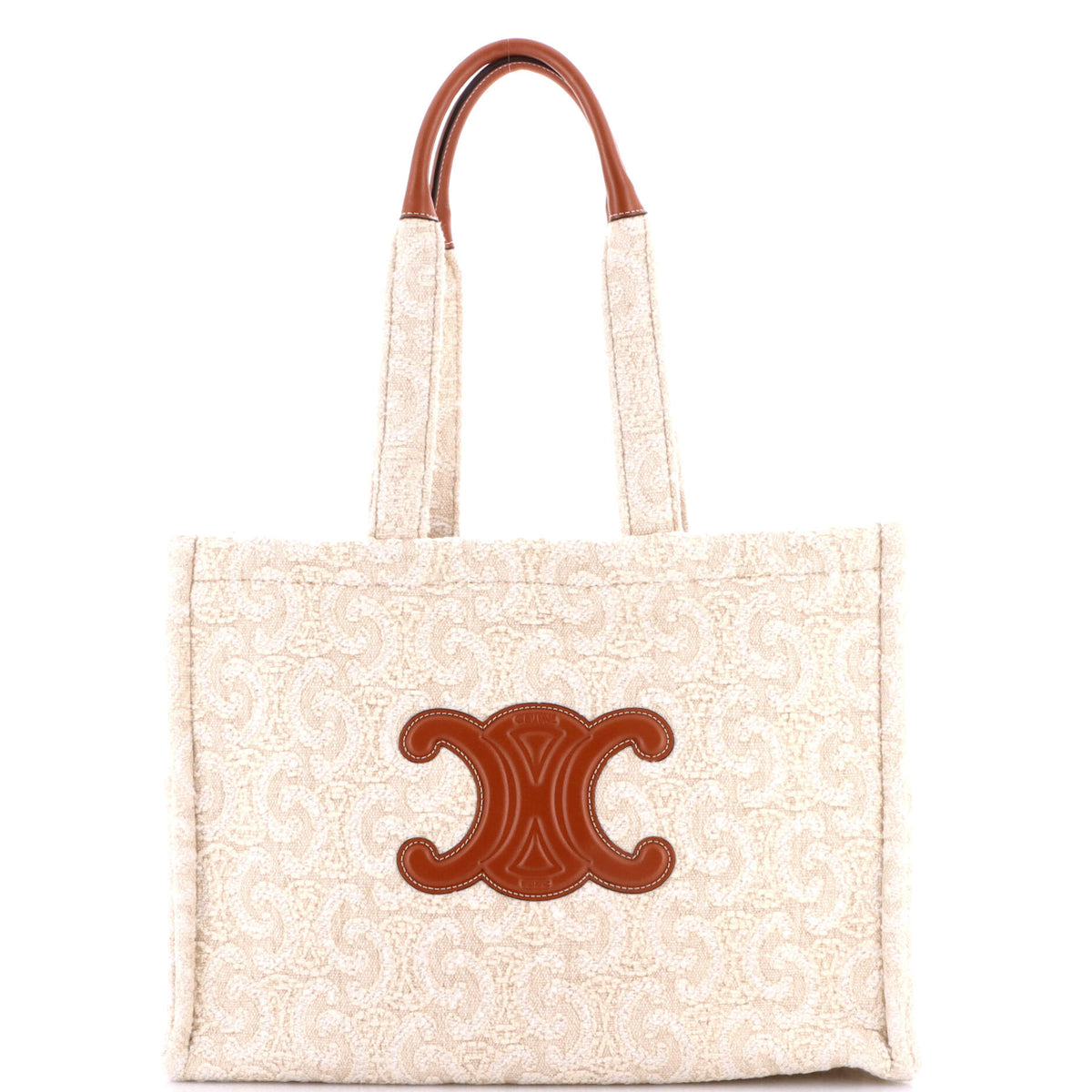 Celine CELINE Cabas Thais Tote Triomphe Wool Large