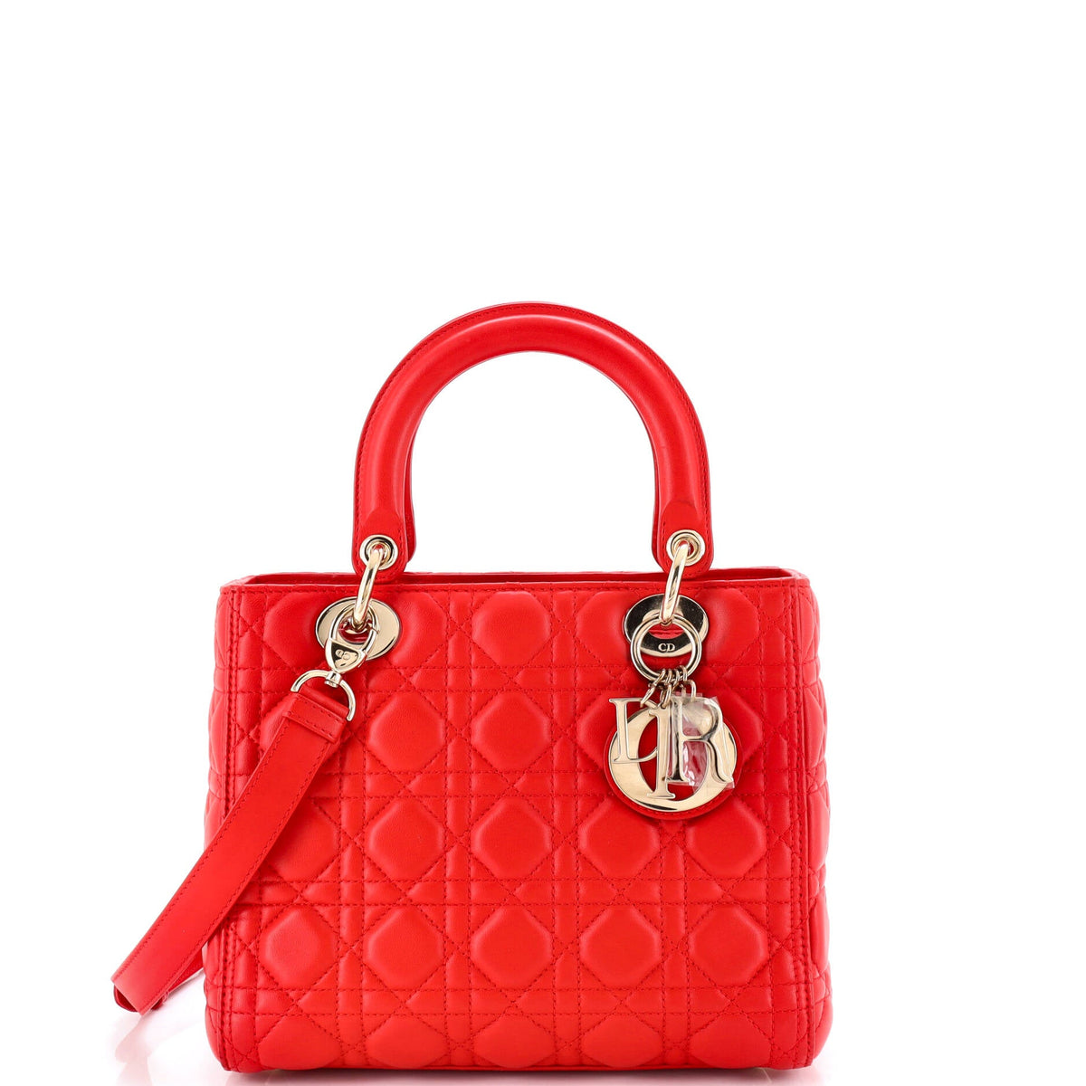Christian Dior Lady Dior Bag Cannage Quilt Lambskin Medium