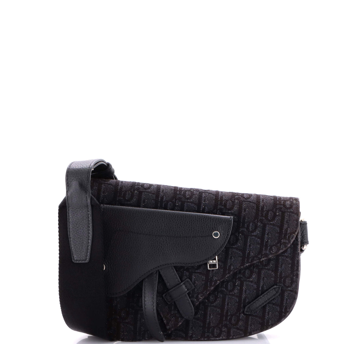 Christian Dior Saddle Messenger Pouch Oblique Canvas