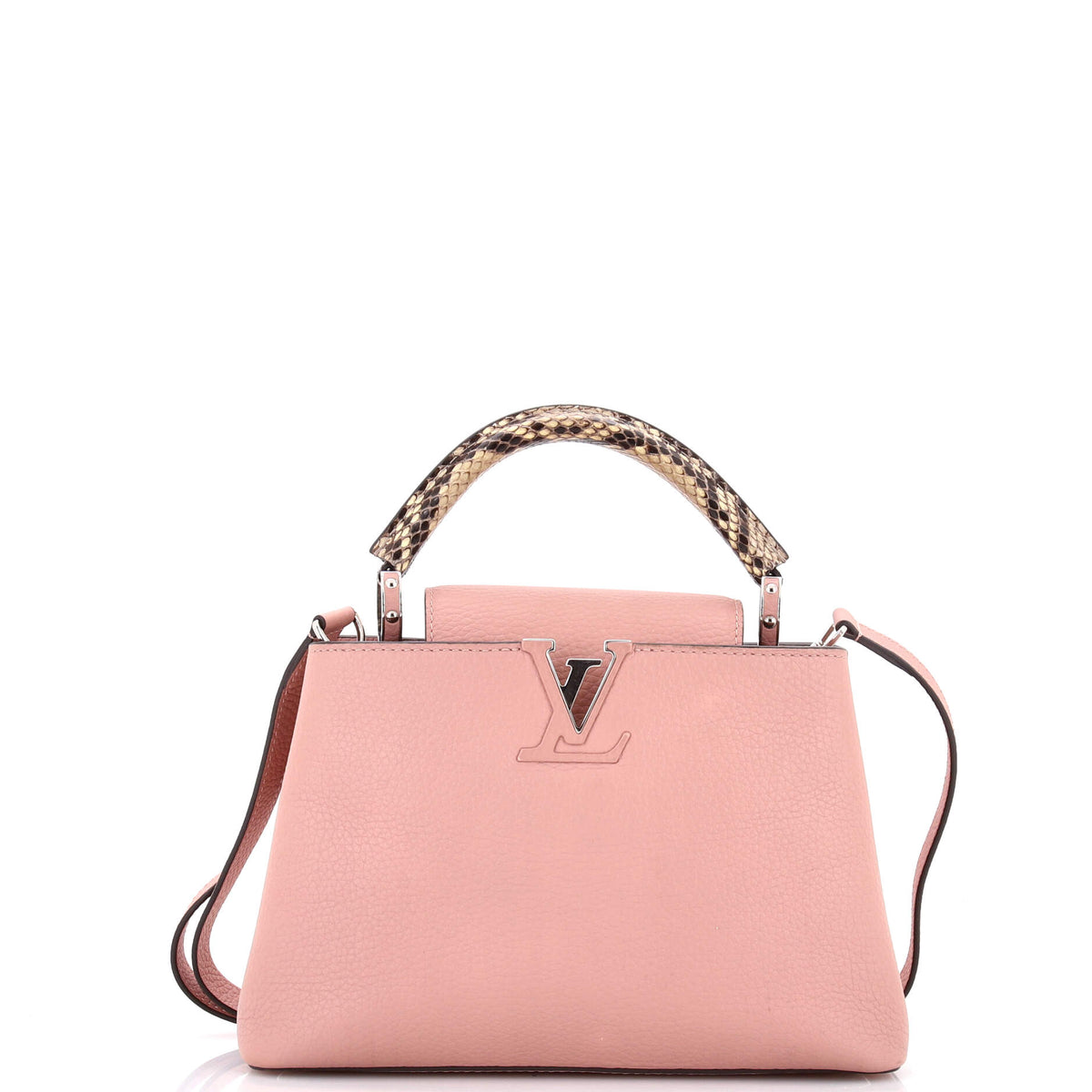 Louis Vuitton Capucines Bag Leather with Snakeskin BB