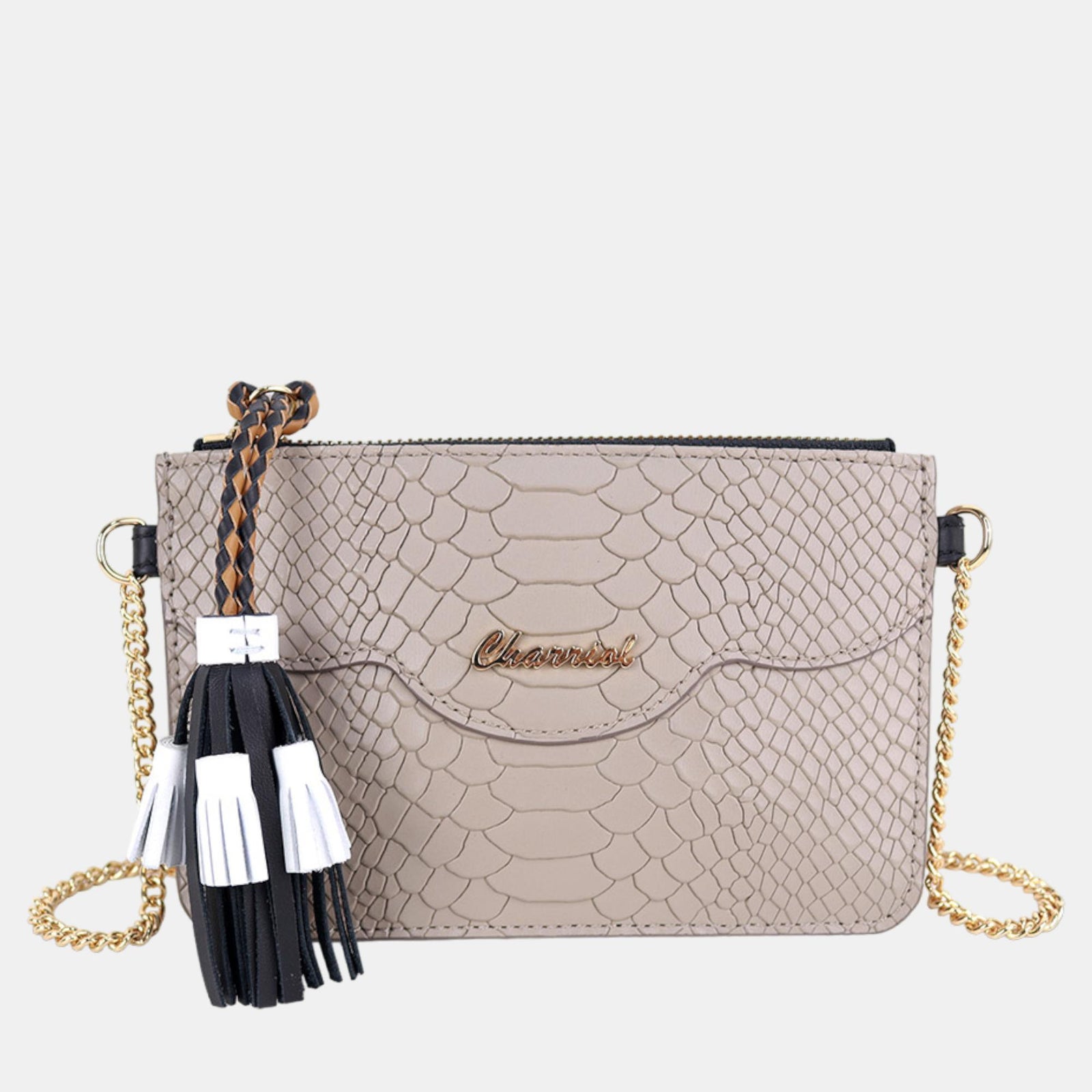 Charriol Stone Leather PALAIS ROYAL Clutch Bag