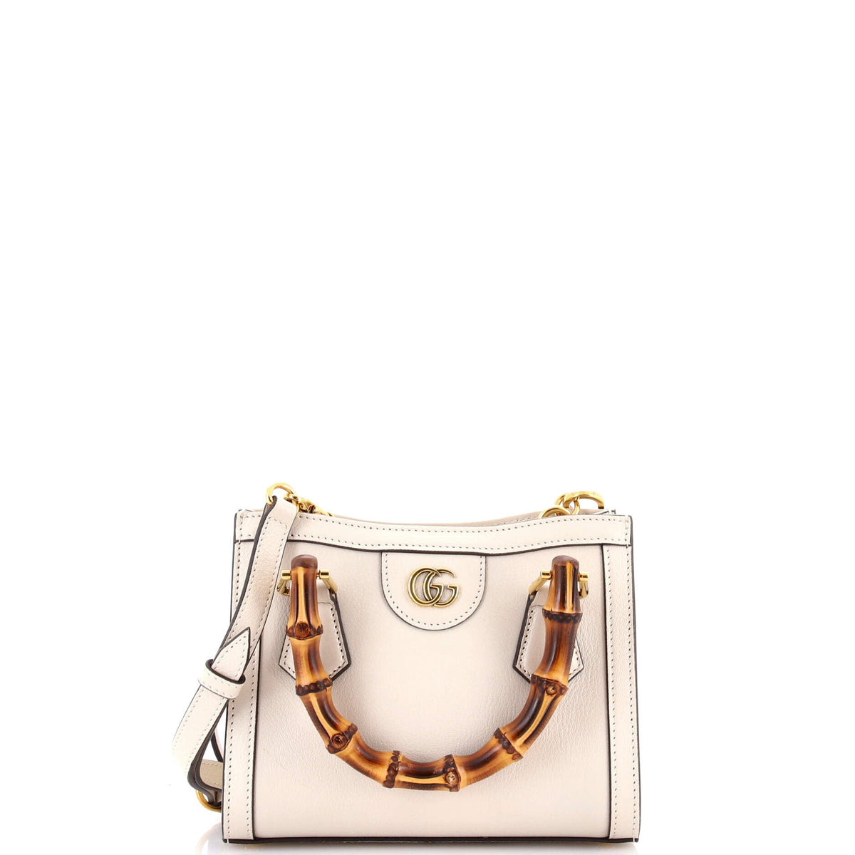 Gucci GUCCI Diana NM Bamboo Handle Tote Leather Mini