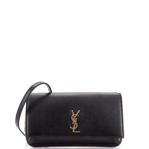 Classic Monogram Phone Holder Shoulder Bag Leather