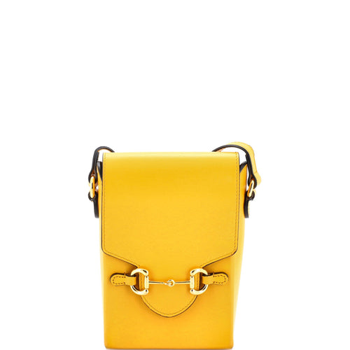 GUCCI Horsebit 1955 Crossbody Bag Leather Mini