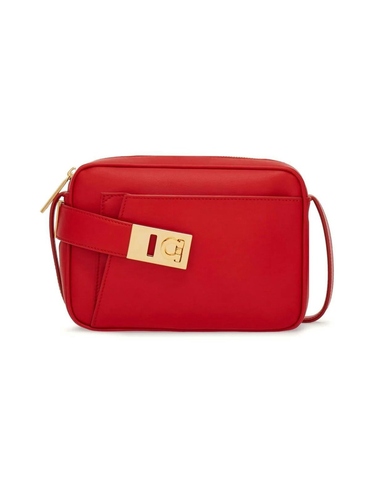 Ferragamo Women's Shoulder Archive Camera Case in Red | Size UNICA | 2162920769548