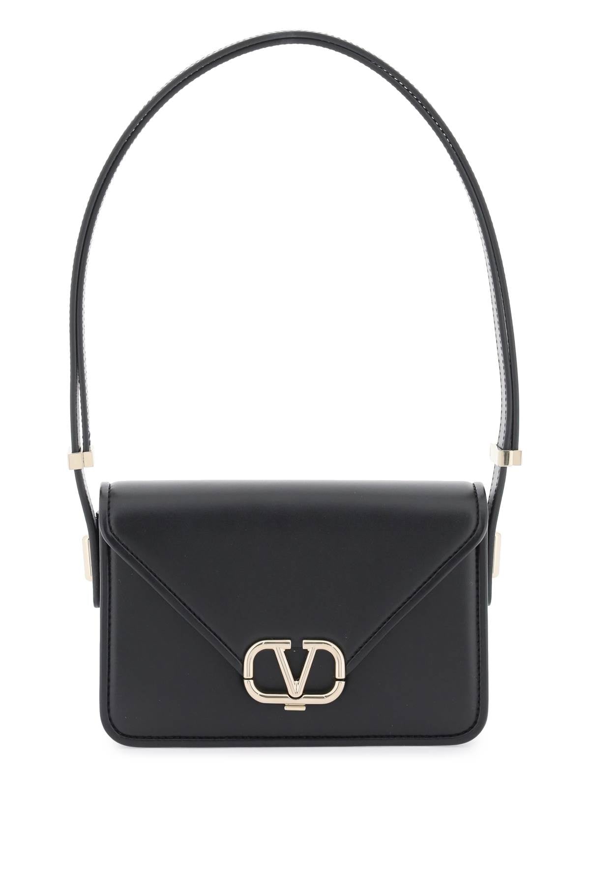 Valentino Garavani Women's Small Letter Bag in Black | 3W2B0M59IAI