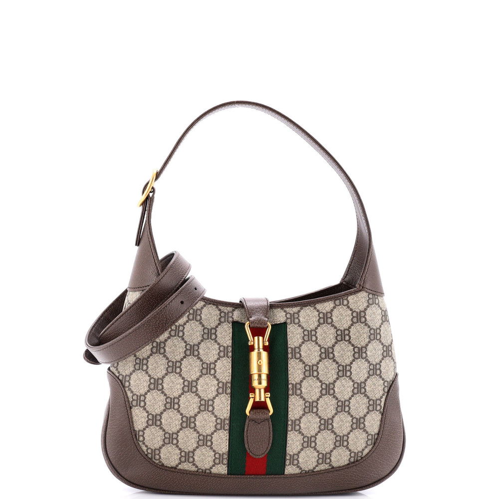 x Gucci The Hacker Project Jackie 1961 Hobo BB Coated Canvas Small