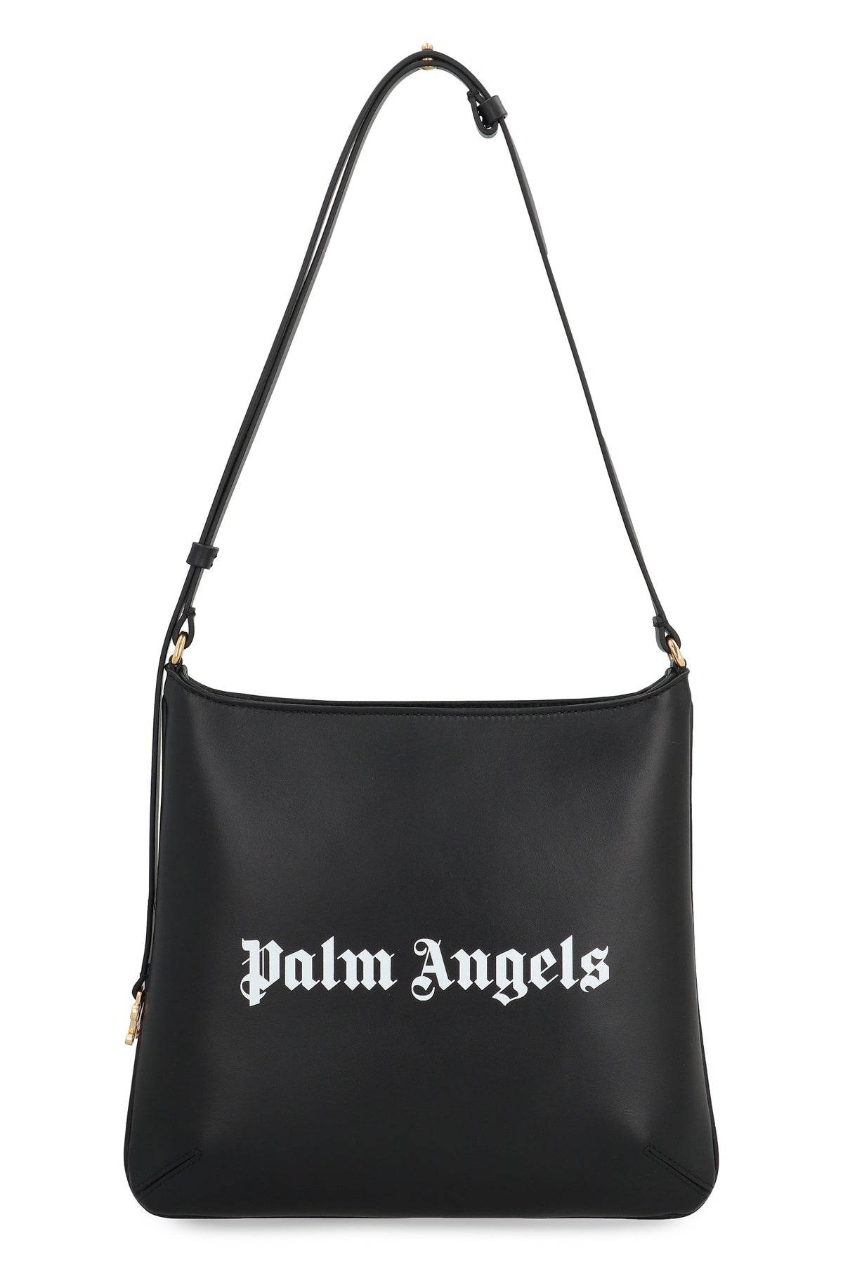 Palm Angels Women's Giorgina Large Leather Shoulder Bag in Black | PWNN035F24LEA002 Color 1001