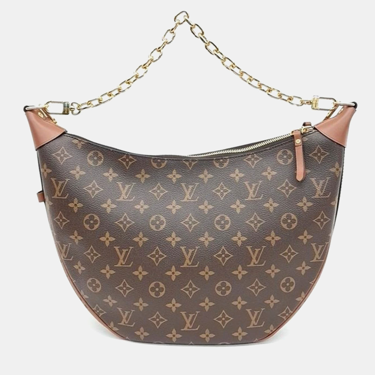 Louis Vuitton Brown Monogram Canvas Loop Hobo Bag