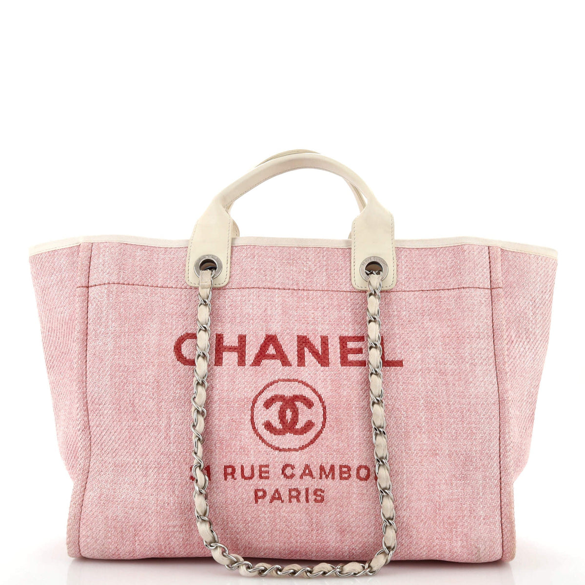 Chanel CHANEL Deauville Tote Raffia Medium